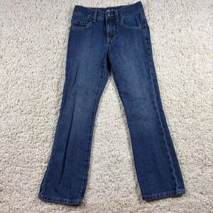 The Childrens Place Kids Bootcut Jeans Size 7 Slim Fit Dark Wash Denim